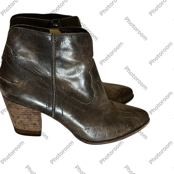 Frye Renee Ankle Brown Boots Sz 7 1/2 - Picture 1 of 12
